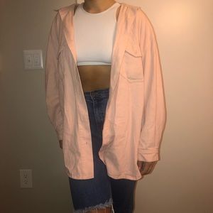 Pink Button Up Top from Missguided